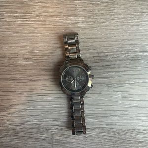Womens watch slate grey metallic color
